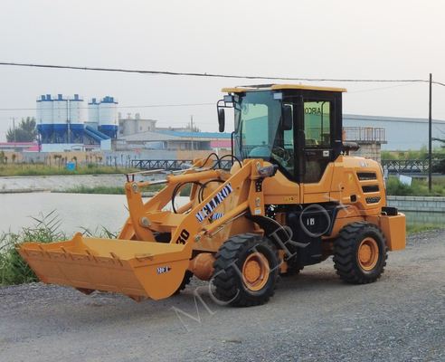 Front End 1.5 Ton Wheel Loader Air Brake With Single Bucket