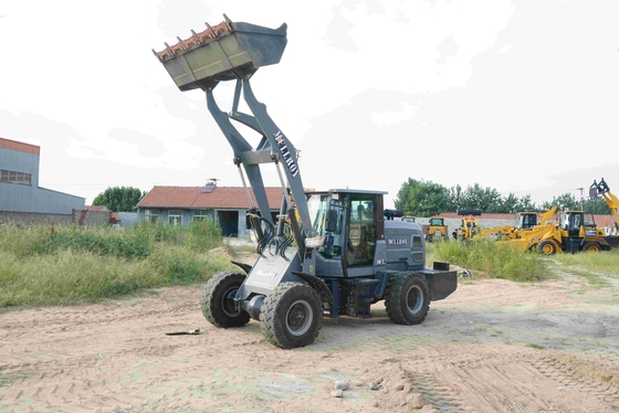 Operating Weight 1 Ton Compact Bucket Wheel Loader Disc Brake Shovel