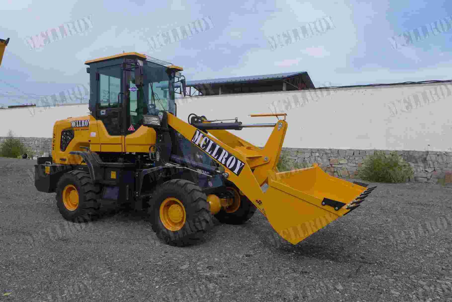 Small Loading Shovel Wheel Loader Machine Rate Load 1.5 Ton 2 Ton