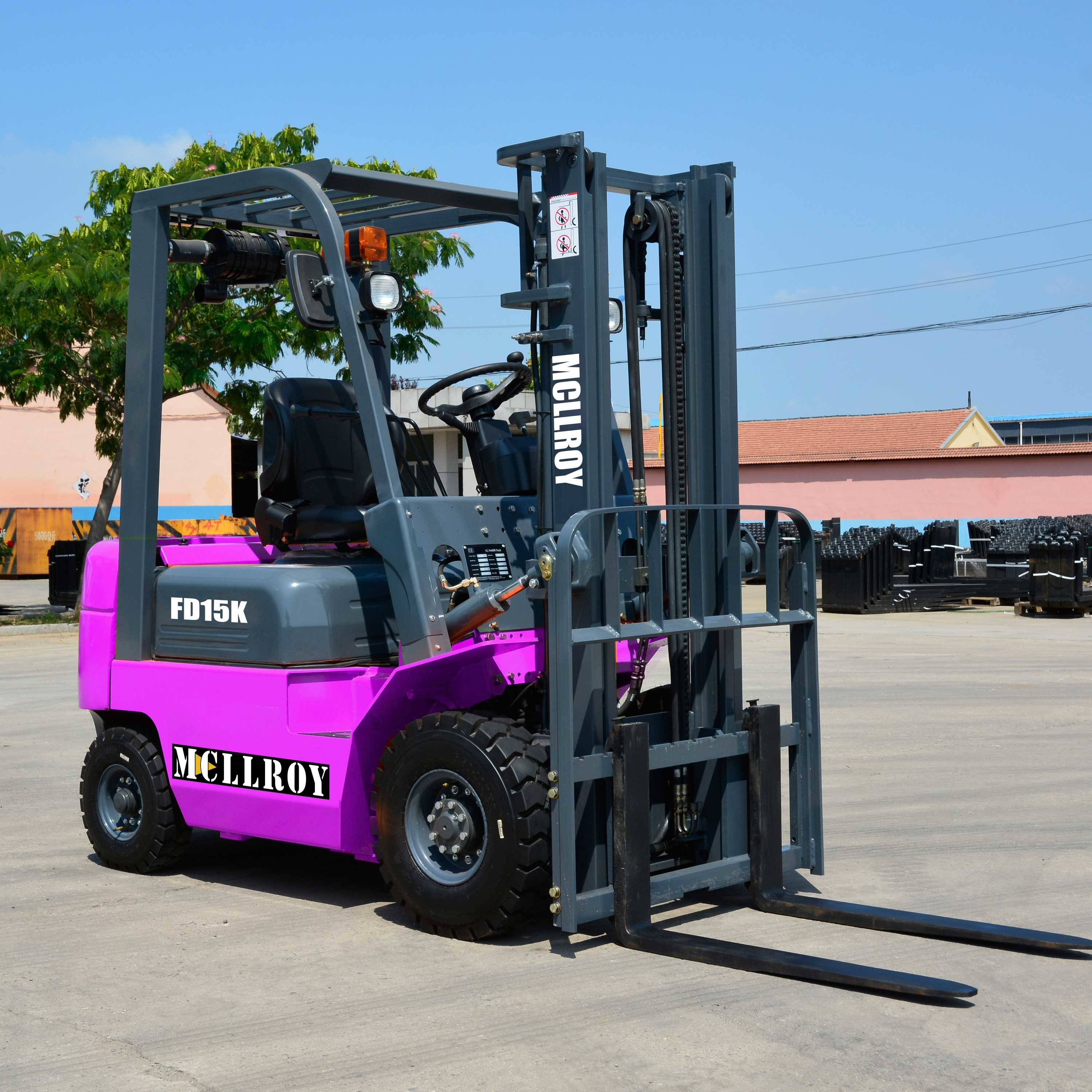 XinChai 485 BPG Diesel Powered Forklift FD15 2 Mast Stage Manual Transimission