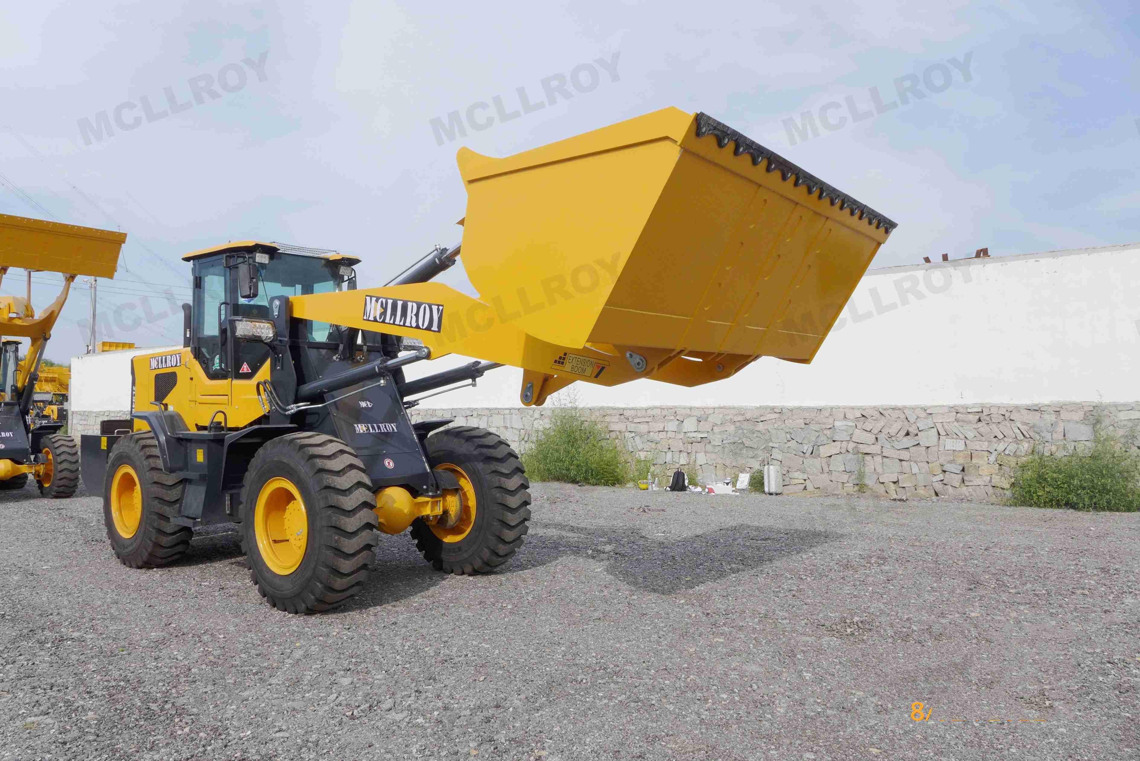 Farm 17.5-25 Tire Small Wheel Loaders , Wheeled Loading Shovels 2800-3000 Kg Rate Load